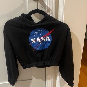NASA cropped hoodie, size 12/14 from H&M